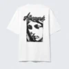 Lässiges T-Shirt mit Print – Weiß – Afterwards