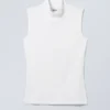 Lykke Rollkragen-Tanktop – Weiß