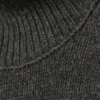 Maggie Woll-Rollkragenpullover – Dunkelgrau