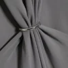 Maxikleid mit Raffungen – Staubgrau Maxikleid mit Raffungen – Staubgrau