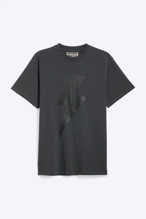 Mechatok bedrucktes T-Shirt – Dunkelgrau Mechatok bedrucktes T-Shirt – Dunkelgrau