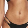 Mehrlagiges Bikini-Höschen im brasilianischen Stil – Schwarz Mehrlagiges Bikini-Höschen im brasilianischen Stil – Schwarz
