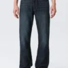 Mercury Mid Rise Relaxed Bootcut Jeans – Deep Sea Blue – Dunkelblau