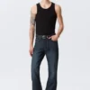 Mercury Mid Rise Relaxed Bootcut Jeans – Deep Sea Blue – Dunkelblau