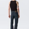 Mercury Mid Rise Relaxed Bootcut Jeans – Deep Sea Blue – Dunkelblau