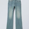 Mercury Relaxed Bootcut Leg Workwear Jeans – Cyan Dust – Mittelblau