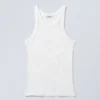 Mesh-Tanktop – Weiß