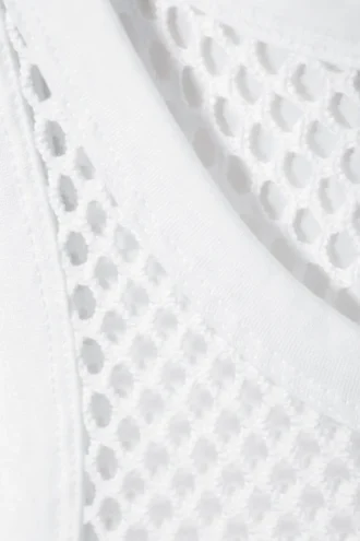 Mesh-Tanktop – Weiß