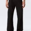 Meteor Low Rise Relaxed Straight Jeans – Black Rinse – Schwarz