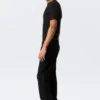 Meteor Low Rise Relaxed Straight Jeans – Black Rinse – Schwarz