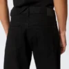 Meteor Low Rise Relaxed Straight Jeans – Black Rinse – Schwarz
