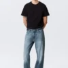 Meteor Low Rise Relaxed Straight Jeans – Board Blue – Mittelblau