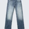 Meteor Low Rise Relaxed Straight Jeans – Board Blue – Mittelblau