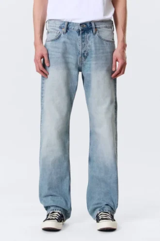Meteor Low Rise Relaxed Straight Jeans – Kimberley Blue – Mittelblau Meteor Low Rise Relaxed Straight Jeans – Kimberley Blue – Mittelblau
