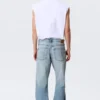 Meteor Low Rise Relaxed Straight Jeans – Kimberley Blue – Mittelblau