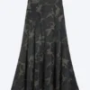 Mid-Rise-Maxirock mit Print – Khaki-Grün – Camouflage Mid-Rise-Maxirock mit Print – Khaki-Grün – Camouflage