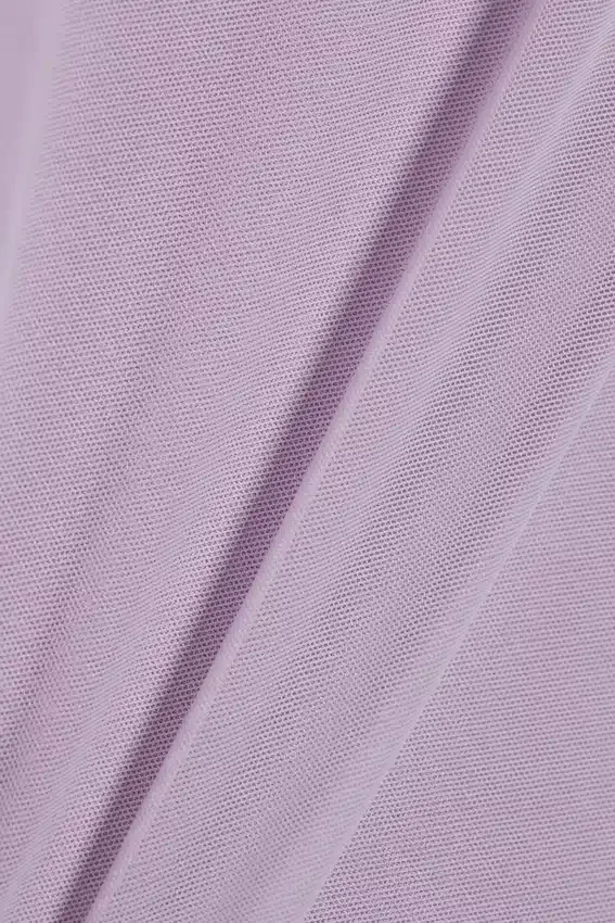 Midi-Rock aus mehrlagigem Mesh – Hellviolett Midi-Rock aus mehrlagigem Mesh – Hellviolett