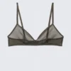 Mila Triangel-BH aus bedrucktem Mesh – Dunkelbraun Mila Triangel-BH aus bedrucktem Mesh – Dunkelbraun