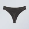 Miley Washed Cotton Thong – Bleach Washed Black Miley Washed Cotton Thong – Bleach Washed Black