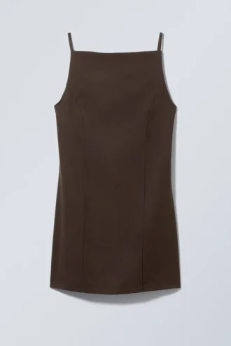 Mini-Anzugkleid – Dunkelbraun