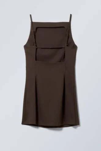 Mini-Anzugkleid – Dunkelbraun