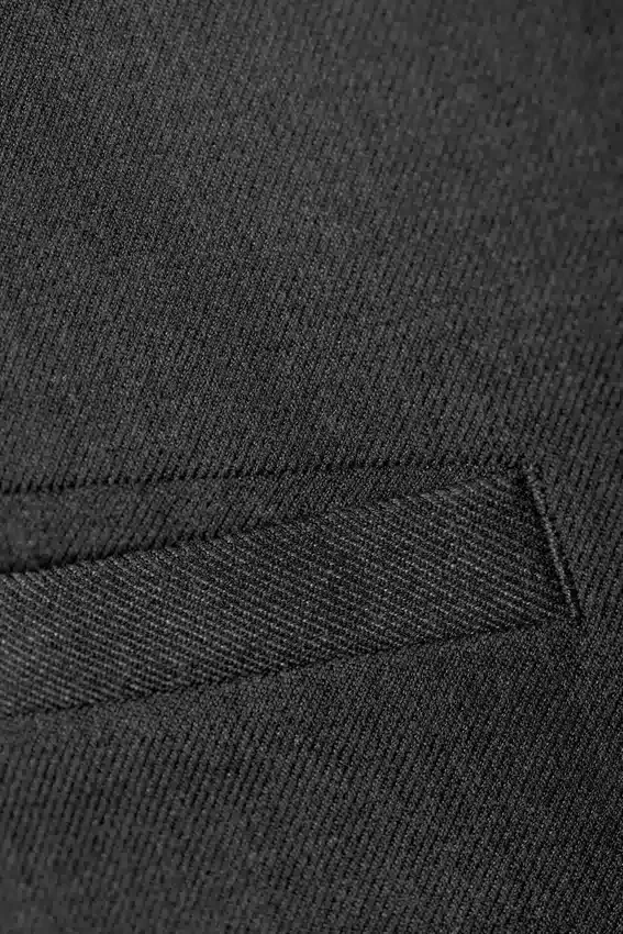 Mini-Anzugrock mit niedriger Taille – Dunkelgrau meliert Mini-Anzugrock mit niedriger Taille – Dunkelgrau meliert