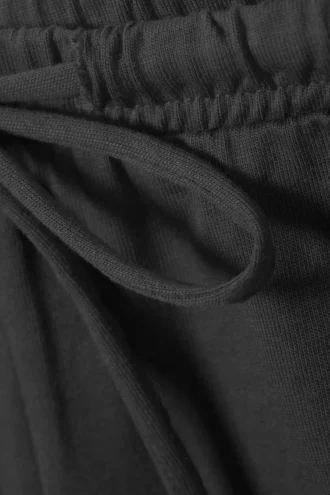 Mini-Jersey-Shorts mit mittlerer Leibhöhe – Dunkelgrau