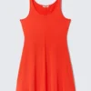 Mini-Jersey-Tankkleid – Leuchtend Rot Mini-Jersey-Tankkleid – Leuchtend Rot