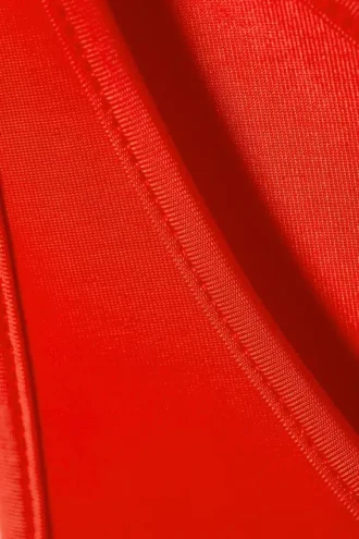 Mini-Jersey-Tankkleid – Leuchtend Rot