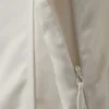 Mini-Kleid aus Twill mit Falten und Bindebändern – Hellbeige