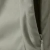 Mini-Kleid aus Twill mit Falten und Bindebändern – Hellkhaki-Grün