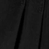 Mini-Kleid mit Gürtel und Faltenrock – Schwarz