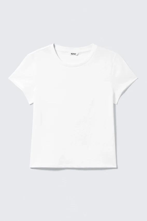 Mini-T-Shirt in Regular-Fit – Weiß Mini-T-Shirt in Regular-Fit – Weiß