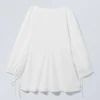 Minikleid aus Baumwollpopeline mit Bindedetails – Weiß Minikleid aus Baumwollpopeline mit Bindedetails – Weiß