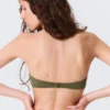 Minimalistisches Neckholder-Bikini-Oberteil – Dunkelgrün Minimalistisches Neckholder-Bikini-Oberteil – Dunkelgrün