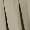 Minirock aus Twill mit Falten und mittlerer Leibhöhe – Khaki-Grün Minirock aus Twill mit Falten und mittlerer Leibhöhe – Khaki-Grün
