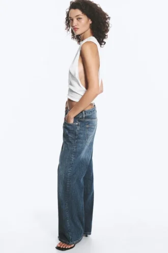 Missy Low Rise Loose Straight Jeans – Blue Hymn – Mittelblau