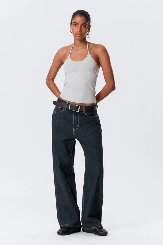 Missy Low Rise Loose Straight Jeans – Blue Rinse – Dunkelblau Missy Low Rise Loose Straight Jeans – Blue Rinse – Dunkelblau