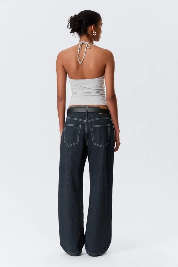 Missy Low Rise Loose Straight Jeans – Blue Rinse – Dunkelblau Missy Low Rise Loose Straight Jeans – Blue Rinse – Dunkelblau