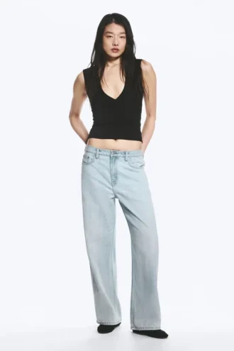 Missy Low Rise Loose Straight Jeans – Ghost Blue – Hellblau Missy Low Rise Loose Straight Jeans – Ghost Blue – Hellblau