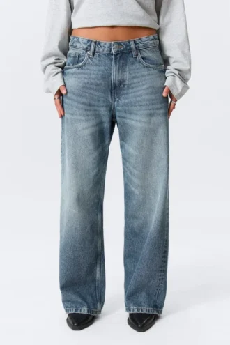 Missy Low Rise Loose Straight Jeans – Mountain Blue – Mittelblau Missy Low Rise Loose Straight Jeans – Mountain Blue – Mittelblau
