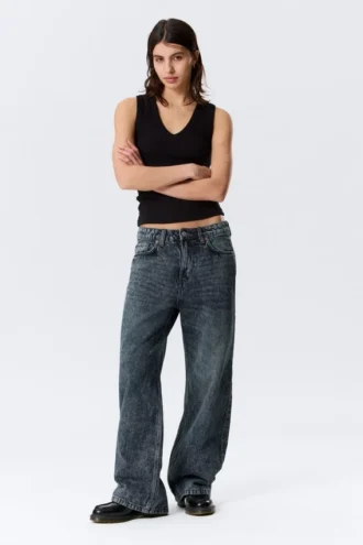 Missy Low Rise Loose Straight Jeans – Pandora Blue – Dunkelblau Missy Low Rise Loose Straight Jeans – Pandora Blue – Dunkelblau