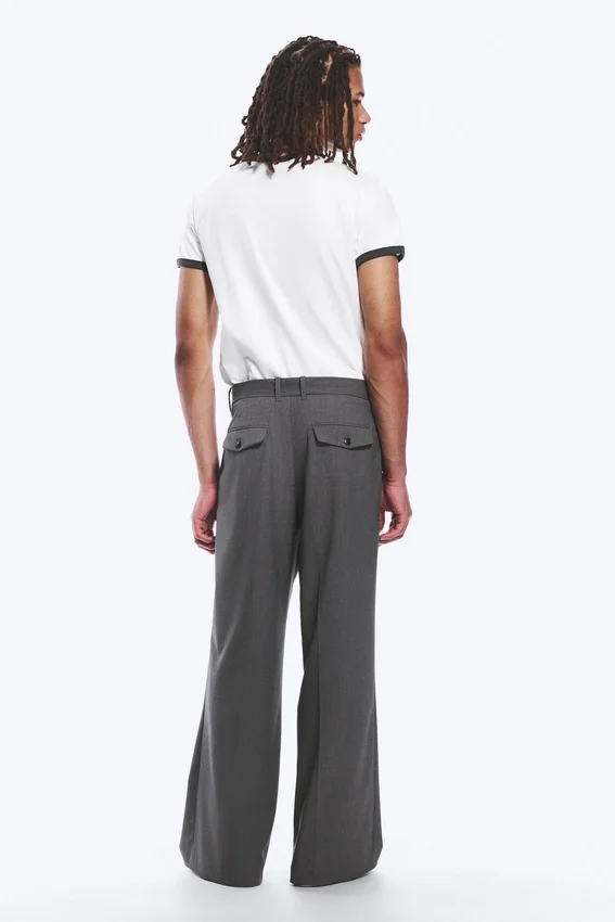 Moe Hose Relaxed Fit Low Waist – Grau Melange Moe Hose Relaxed Fit Low Waist – Grau Melange