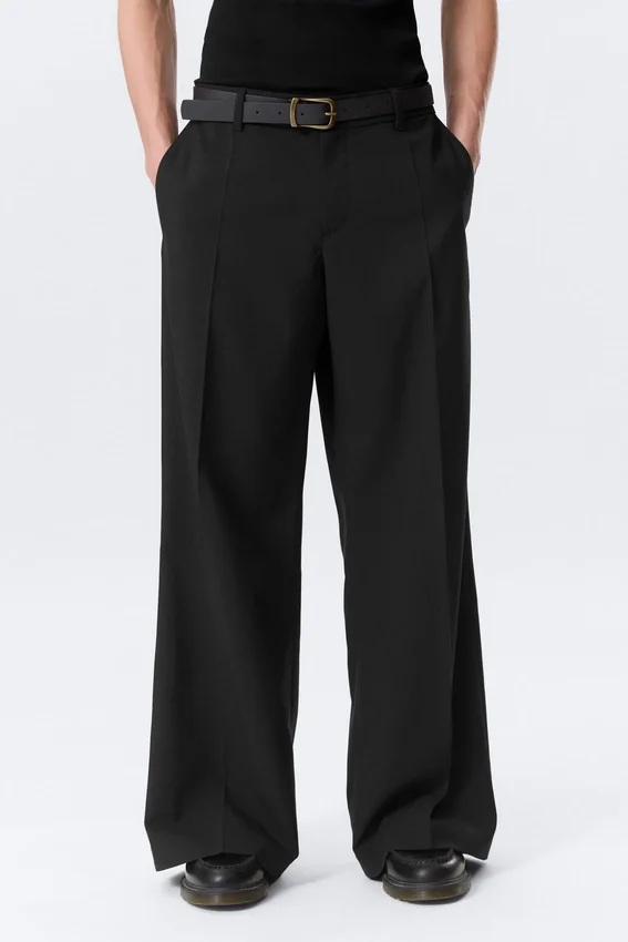 Moe-Hose Relaxed Fit mit niedriger Taille – Schwarz Moe-Hose Relaxed Fit mit niedriger Taille – Schwarz