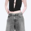 Monterey Low Rise Denim Shorts – Grey Fade – Grau Monterey Low Rise Denim Shorts – Grey Fade – Grau