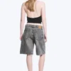 Monterey Low Rise Denim Shorts – Grey Fade – Grau Monterey Low Rise Denim Shorts – Grey Fade – Grau