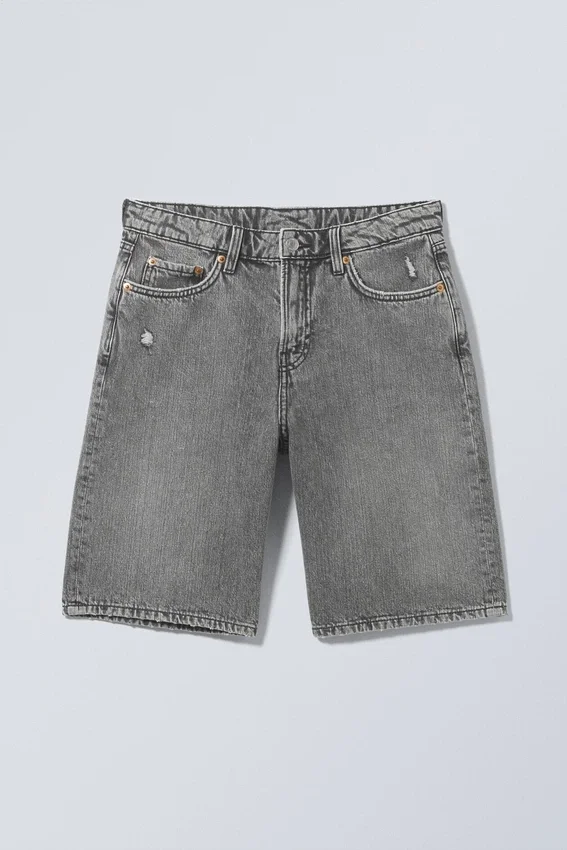 Monterey Low Rise Denim Shorts – Grey Fade – Grau Monterey Low Rise Denim Shorts – Grey Fade – Grau