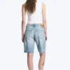 Monterey Low-Rise-Jeansshorts – Kimberley Blue – Hellblau Monterey Low-Rise-Jeansshorts – Kimberley Blue – Hellblau