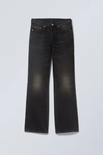 Moon Mid Rise Regular Bootcut Jeans – Deep Night – Schwarz Moon Mid Rise Regular Bootcut Jeans – Deep Night – Schwarz