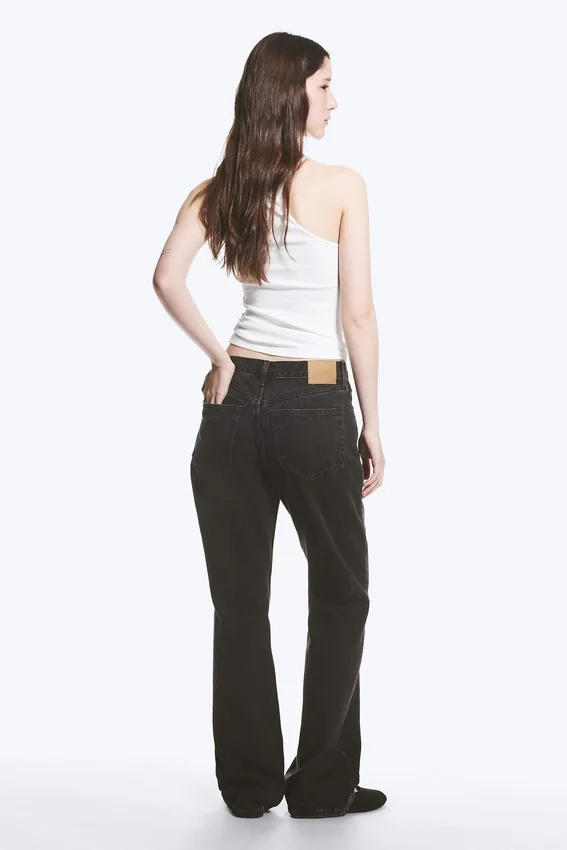 Moon Mid Rise Regular Bootcut Jeans – Tuned Black – Schwarz Moon Mid Rise Regular Bootcut Jeans – Tuned Black – Schwarz